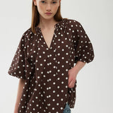 Kinney | Margot Blouse ~ Dotty