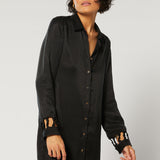 Winona | Aubrey Shirt Dress ~ Black