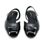 Sempre Di | Ballet Sling Back ~ Black Patent