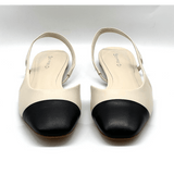 Sempre Di | Ballet Sling Back ~ Lait/Black