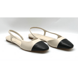 Sempre Di | Ballet Sling Back ~ Lait/Black