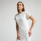 Raw by Raw | Base Layer Cap-Sleeve Top ~ Milk