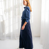 Elms + King | Hudson Maxi Skirt ~ Navy