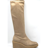 Lucia Viguera | Licra Suede Knee High ~ Sand