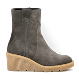 Lucia Viguera | Vitelo Ankle Wedge Boot ~ Grafito