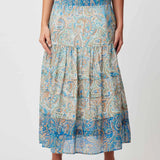 OnceWas | Antigua Maxi Skirt ~ Capri Paisley