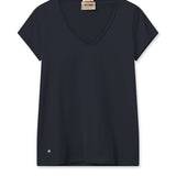 Mos Mosh | Tulli V-SS Basic Tee ~ Salute Navy